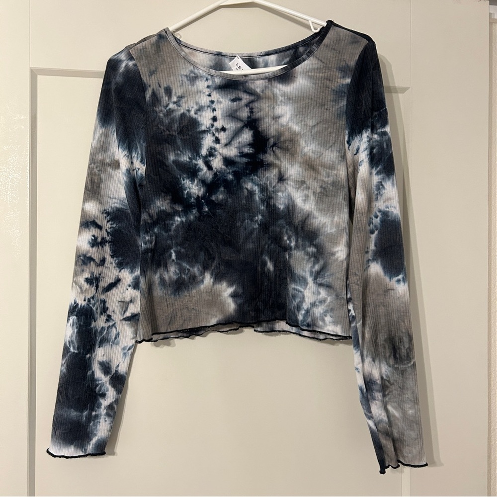 Le Lis Tie Dye Crop Top Large NWT
